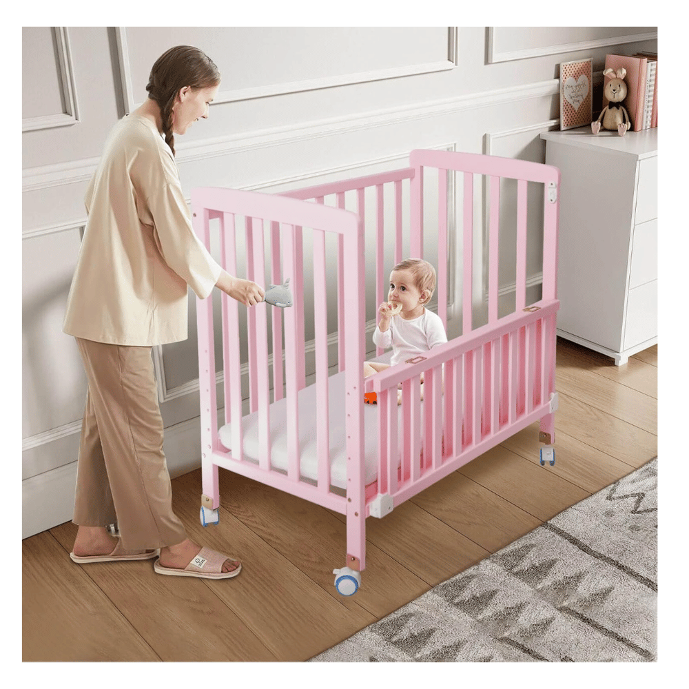 Convertible mini crib