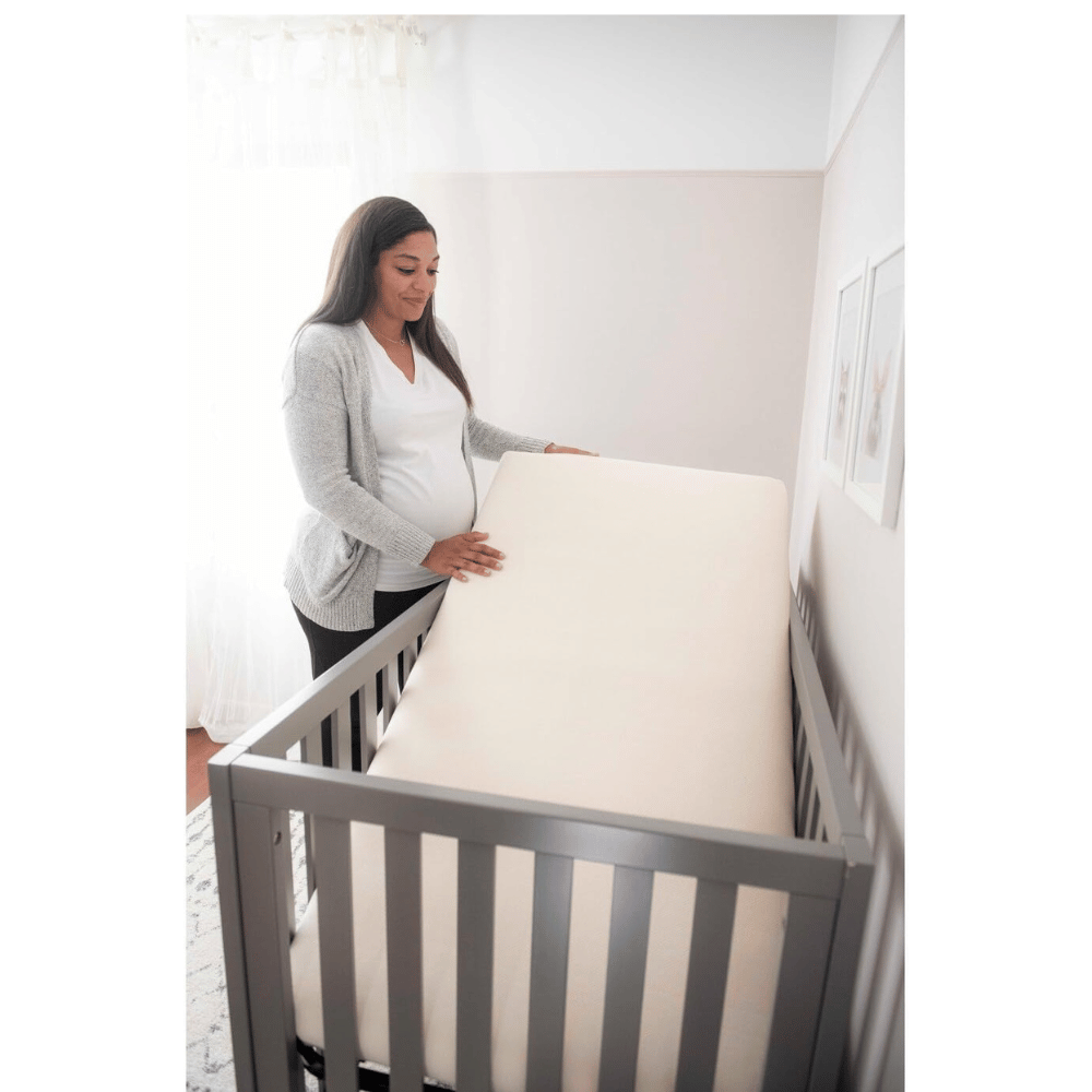 The crib mattress is lightweight and durable. (Credit: Naturepedic)