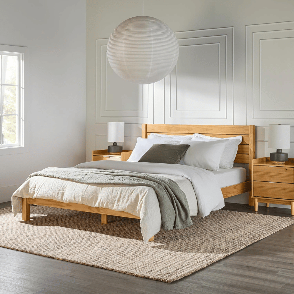 Walker Edison modern bed frame