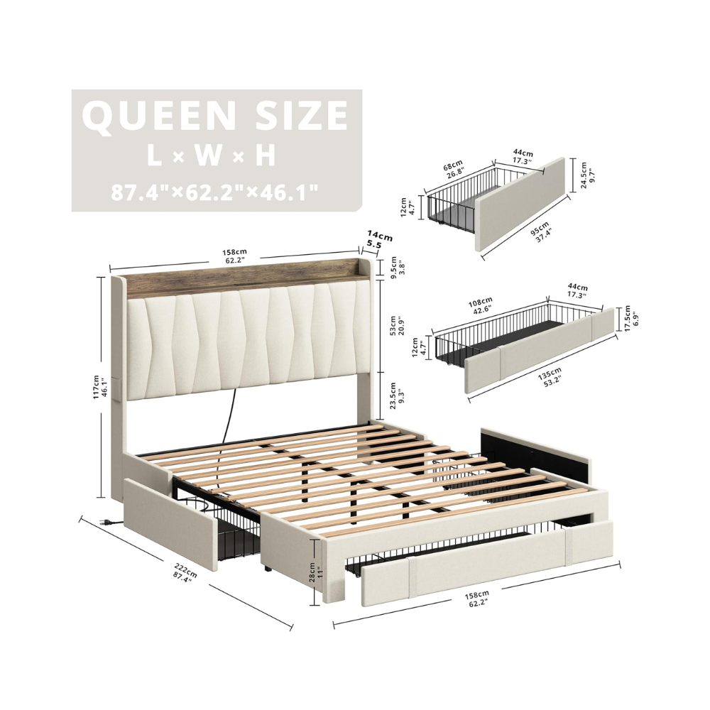 ANCTOR bed with storage