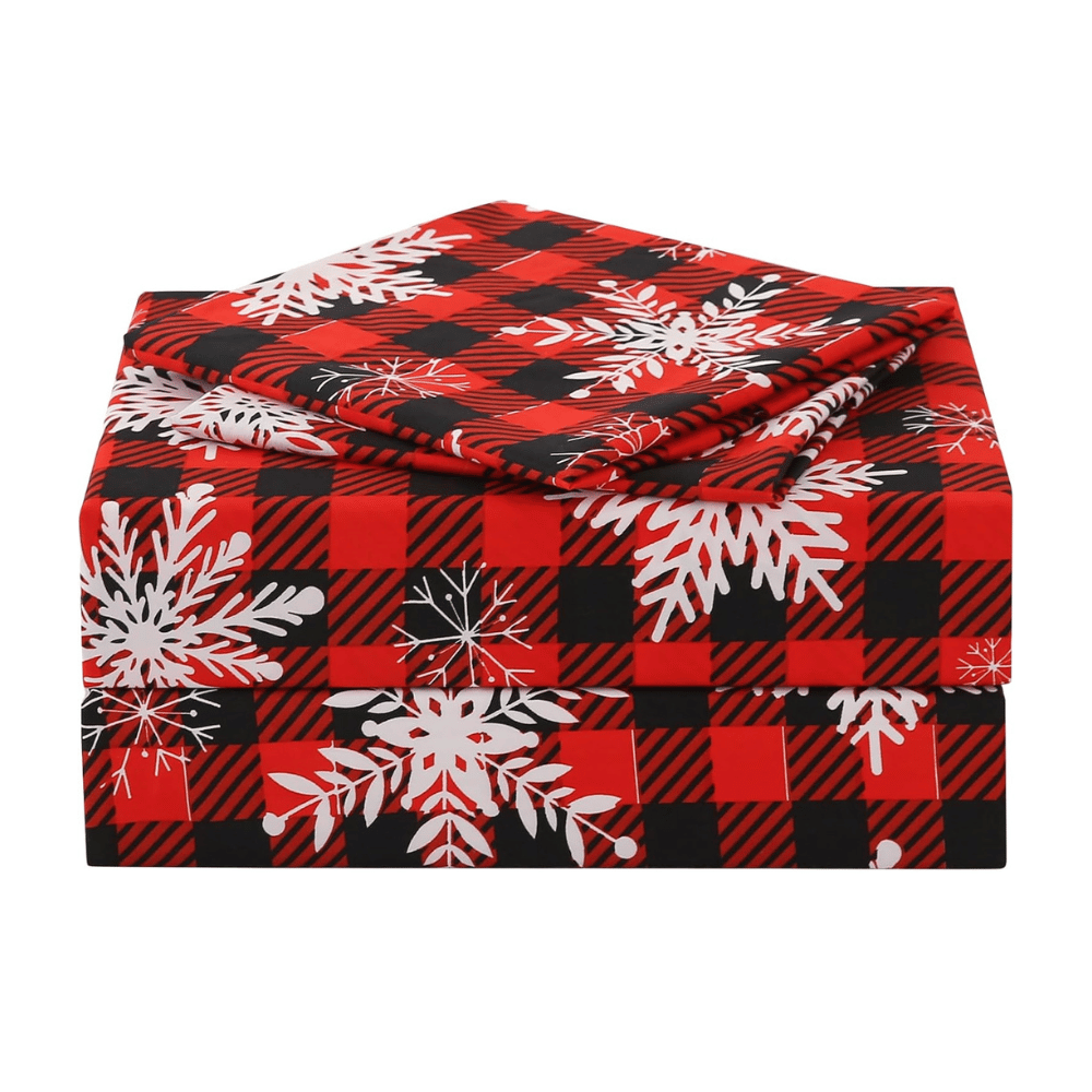 JSD Christmas plaid bedding