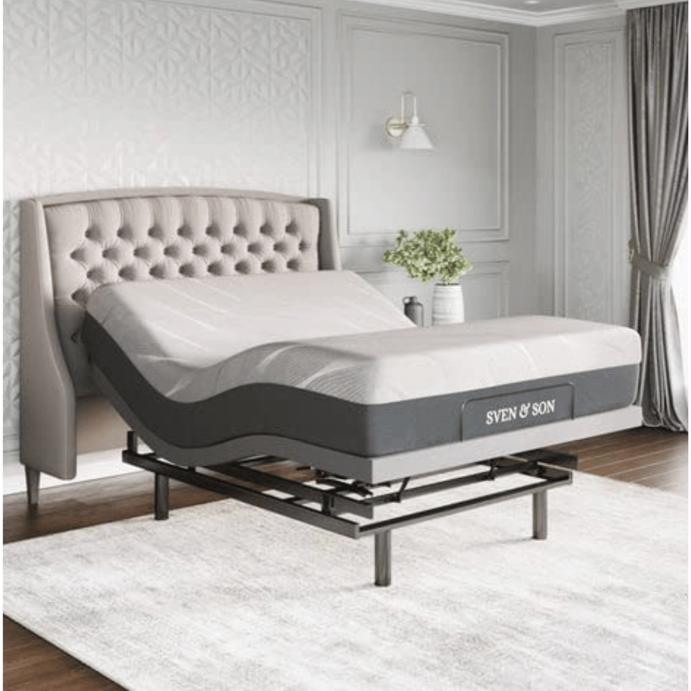 Dual massage bed frame