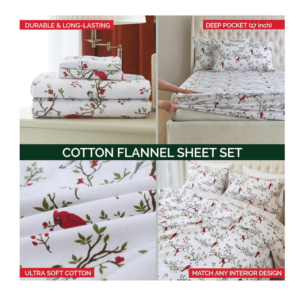 Elegant Comfort Christmas cotton sheets