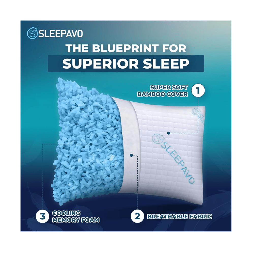 Sleepavo firm pillow