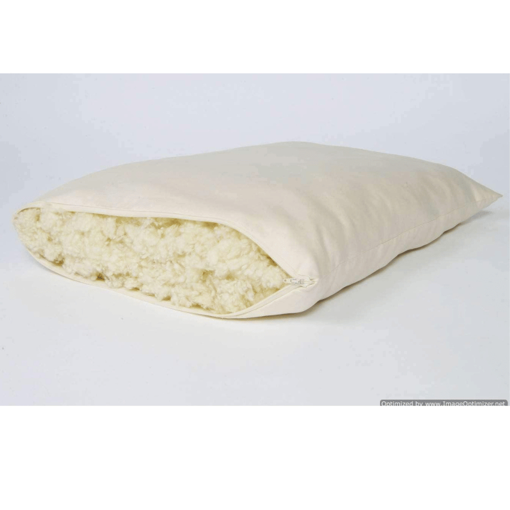 Organic wool down pillow