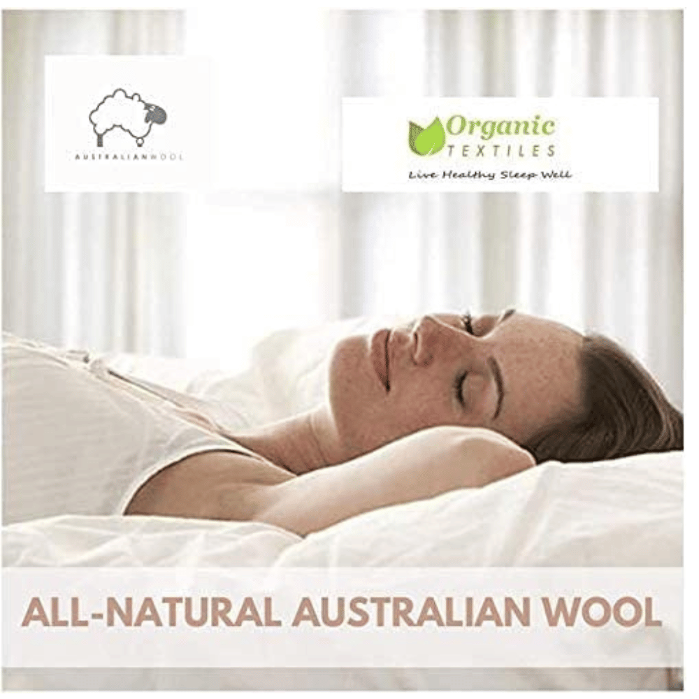 Soft wool mattress pad