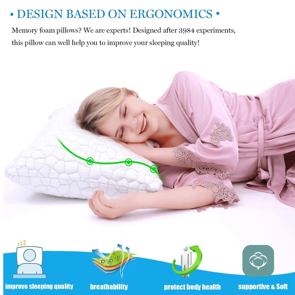 Cooling memory foam pillow