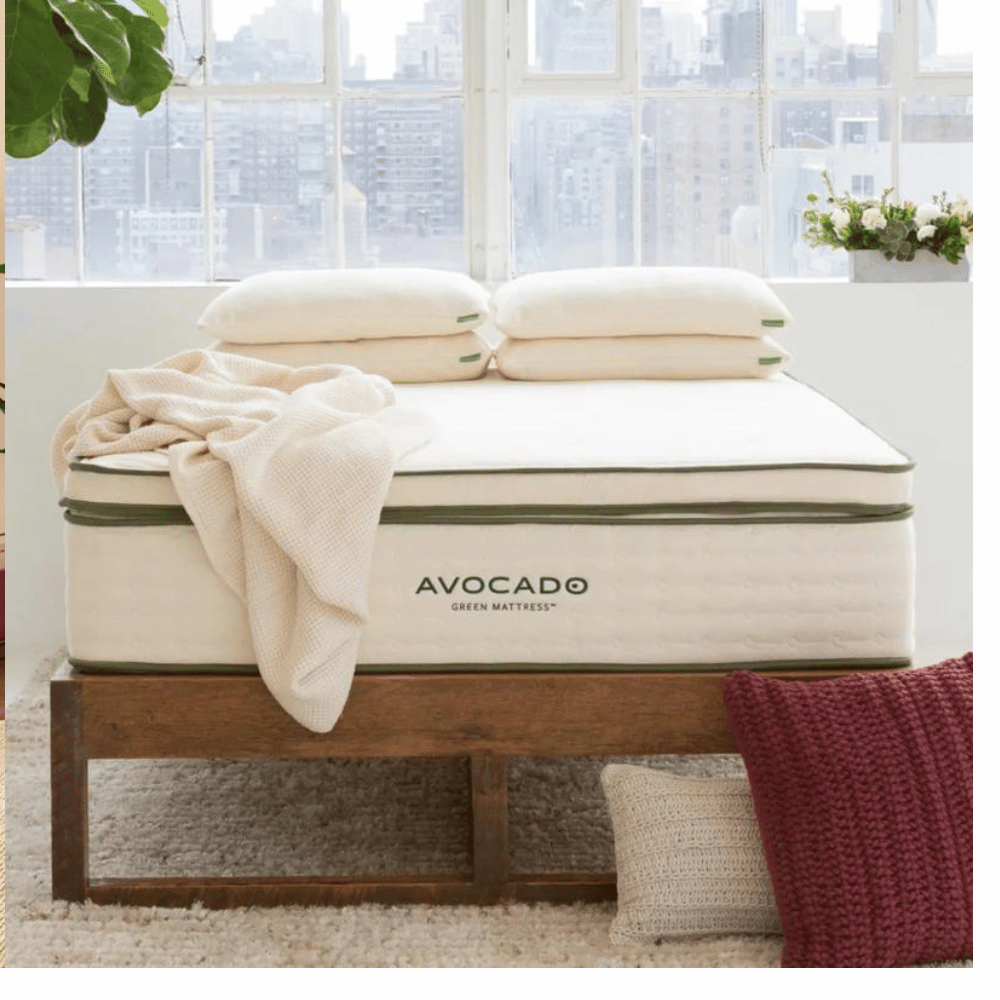 Avocado Green Vegan Mattress Topper