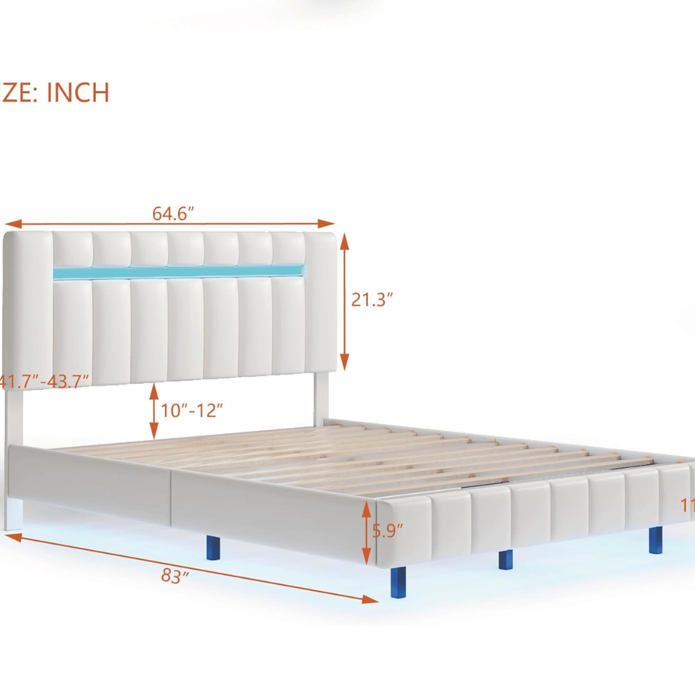 Harper aesthetic bed frame