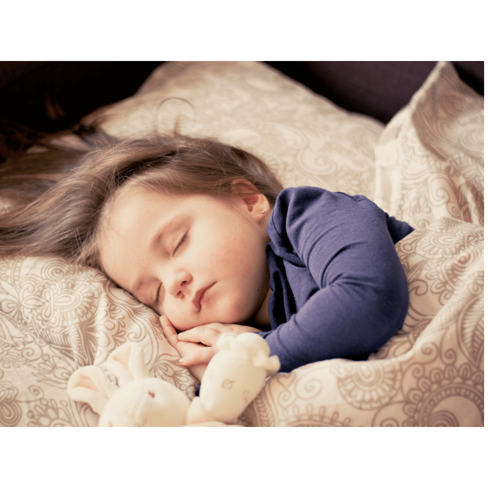 A beautiful toddler peacefully sleeping