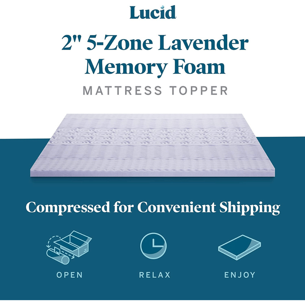 Lucid plush feel mattress topper