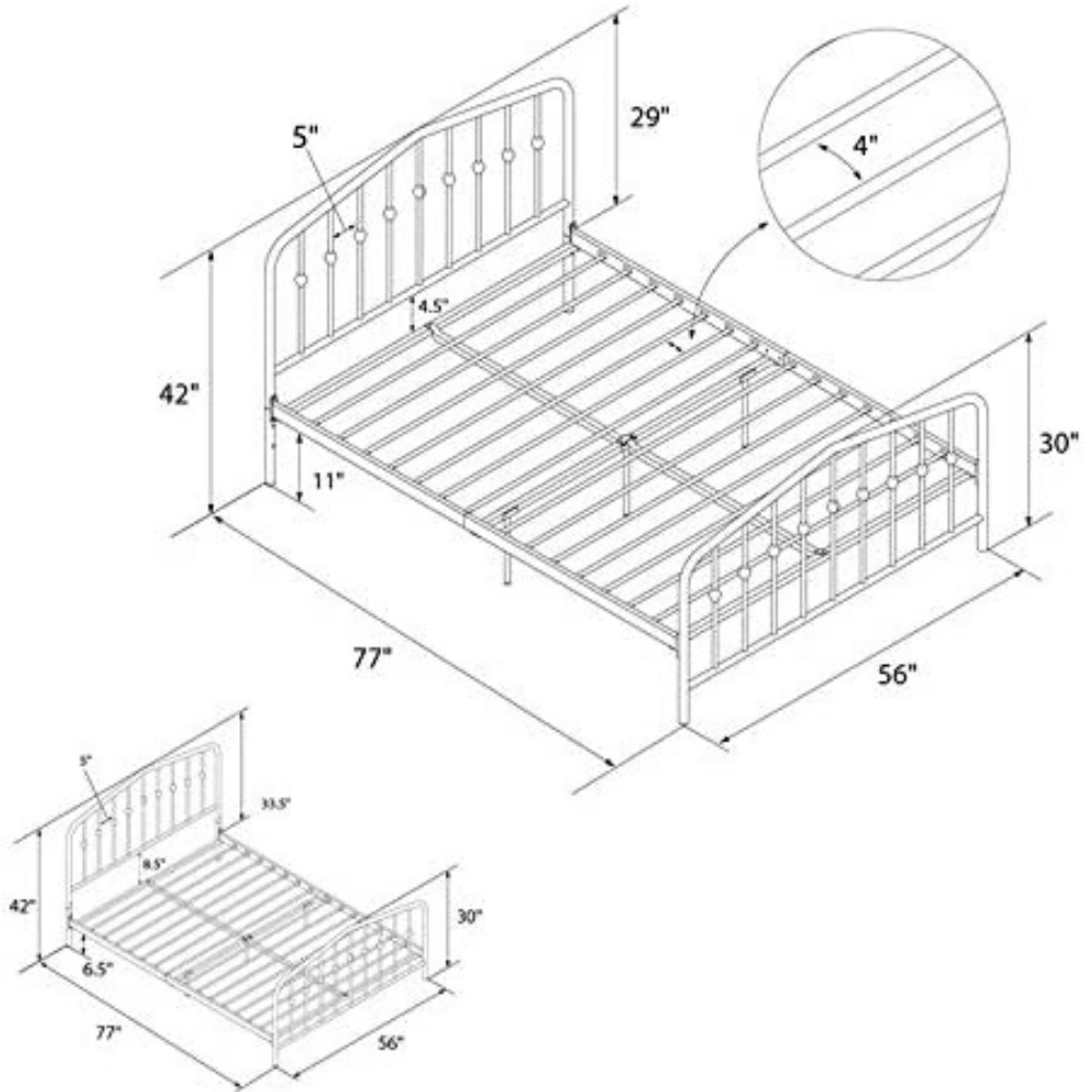 Novogratz curved bed