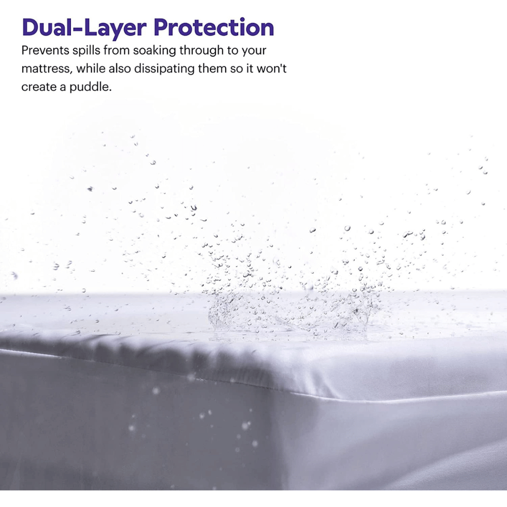 Purple hypoallergenic mattress cover