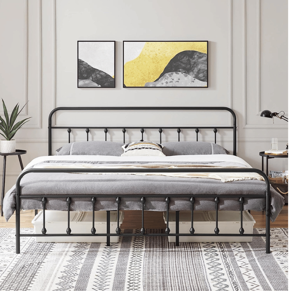 Yaheetech sturdy bed frame