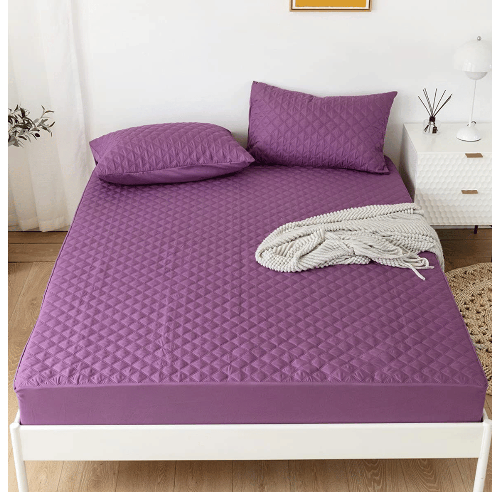 Jejeloiu quilted comfort mattress pad