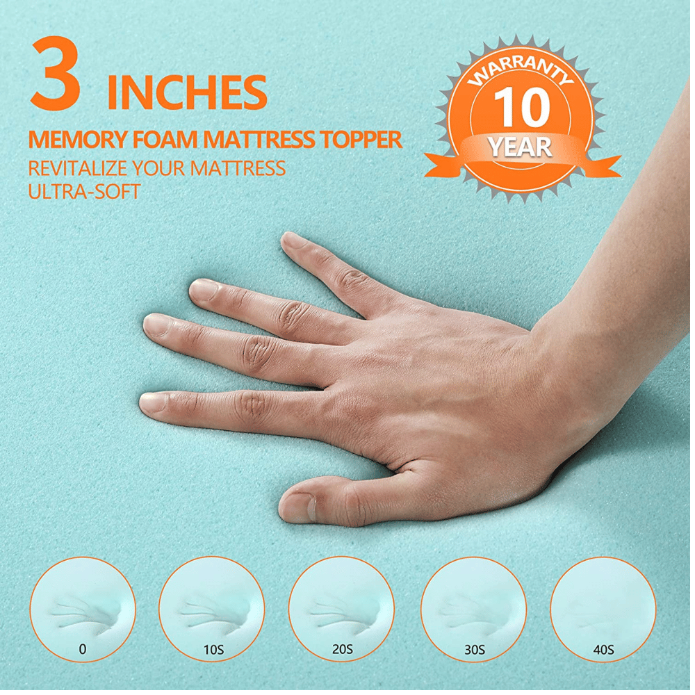 Bedluxury 3-Inch Mattress Topper