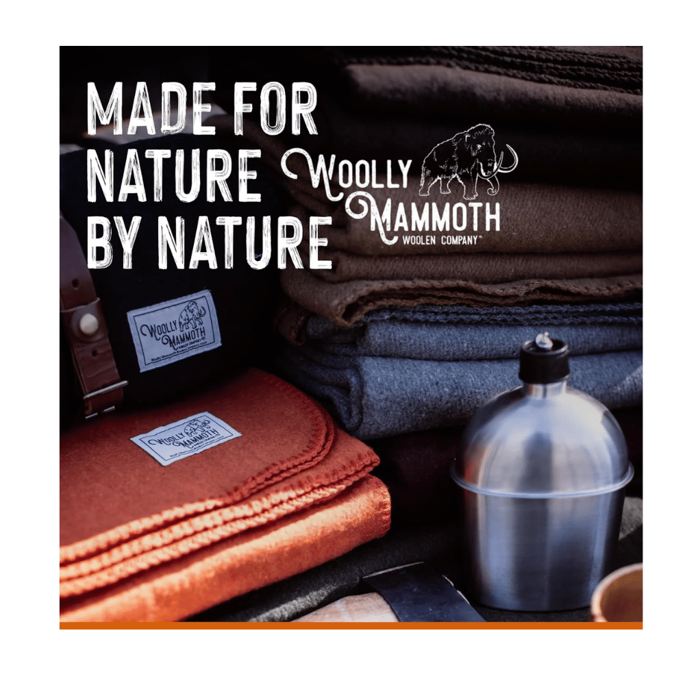 Woolly Mammoth merino wool camping blanket