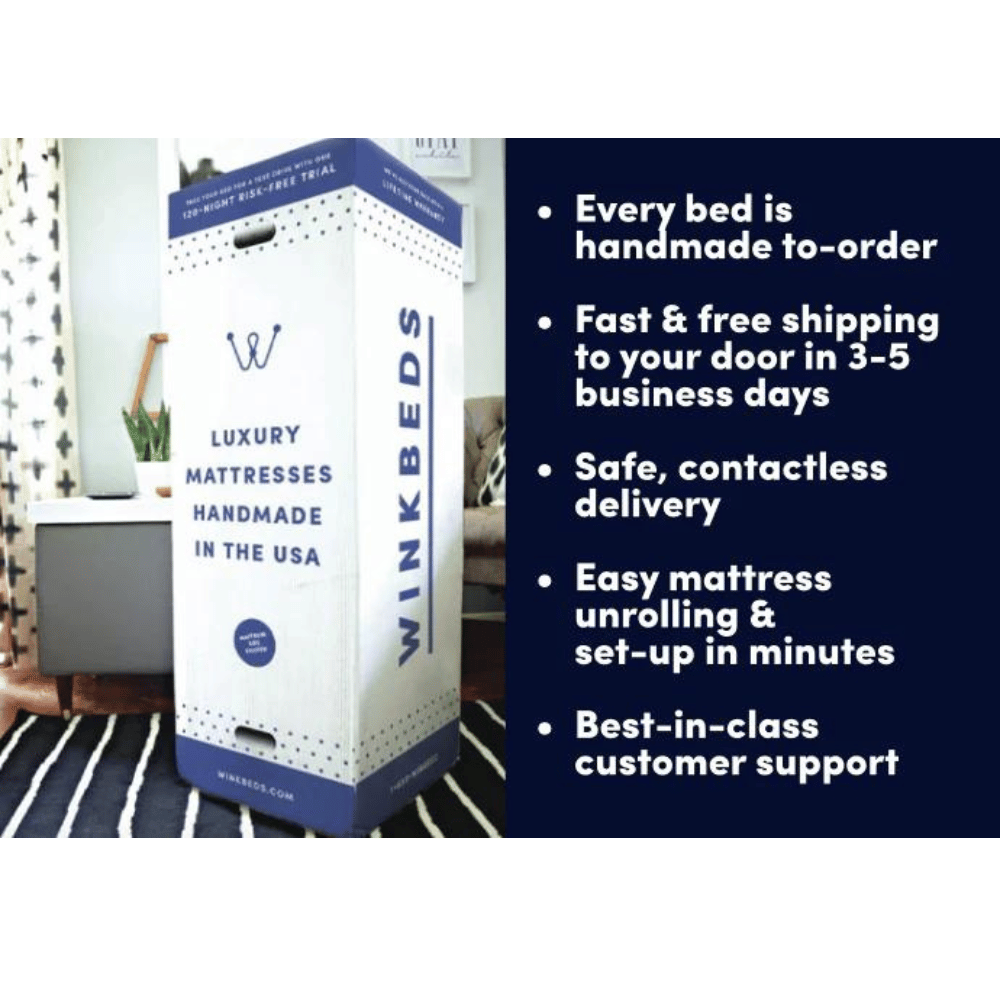 WinkBeds sustainable latex mattress