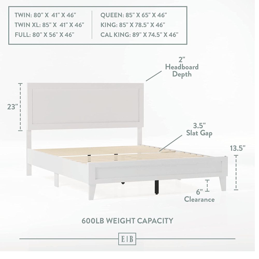 Edenbrook Sturdy Headboard Bed Frame