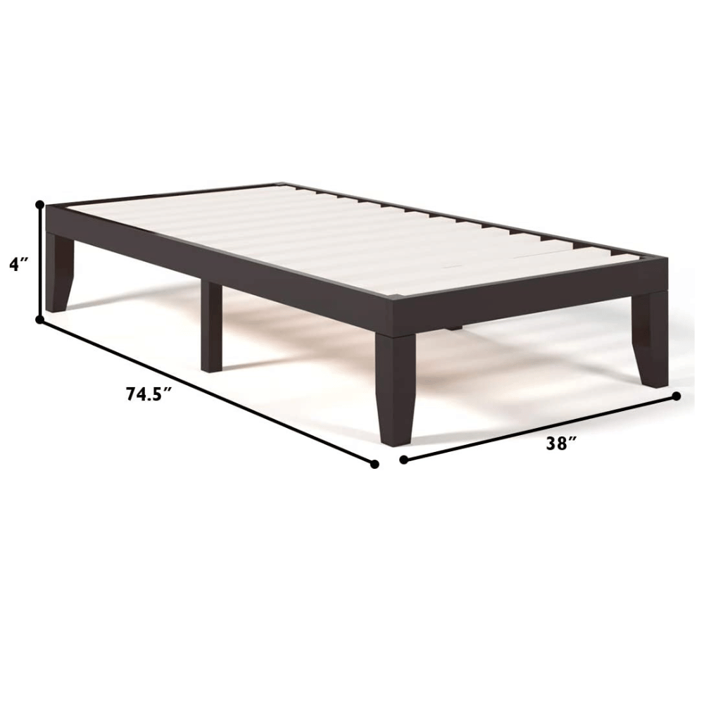 KOMFOTT Stable Wood Bed Frame