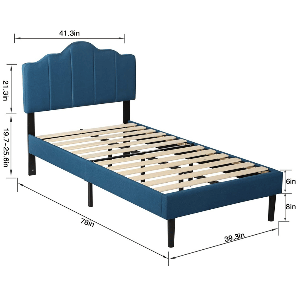 VECELO Upholstery Design Bed Frame