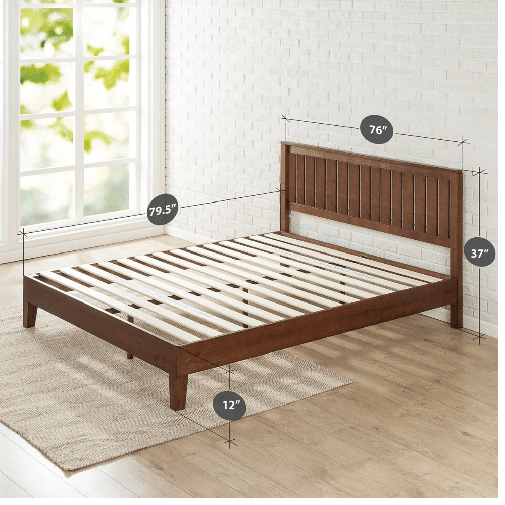 ZINUS Elegant Headboard Bed