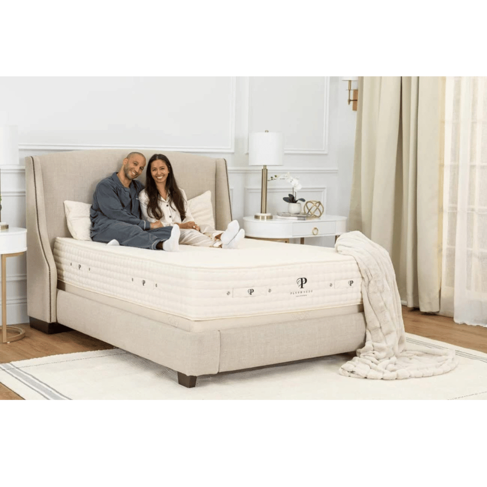 PlushBeds latex mattress bed.