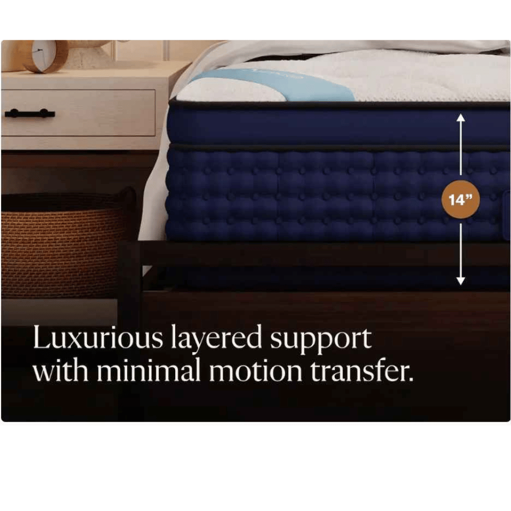 DreamCloud pillow-top feel bed.