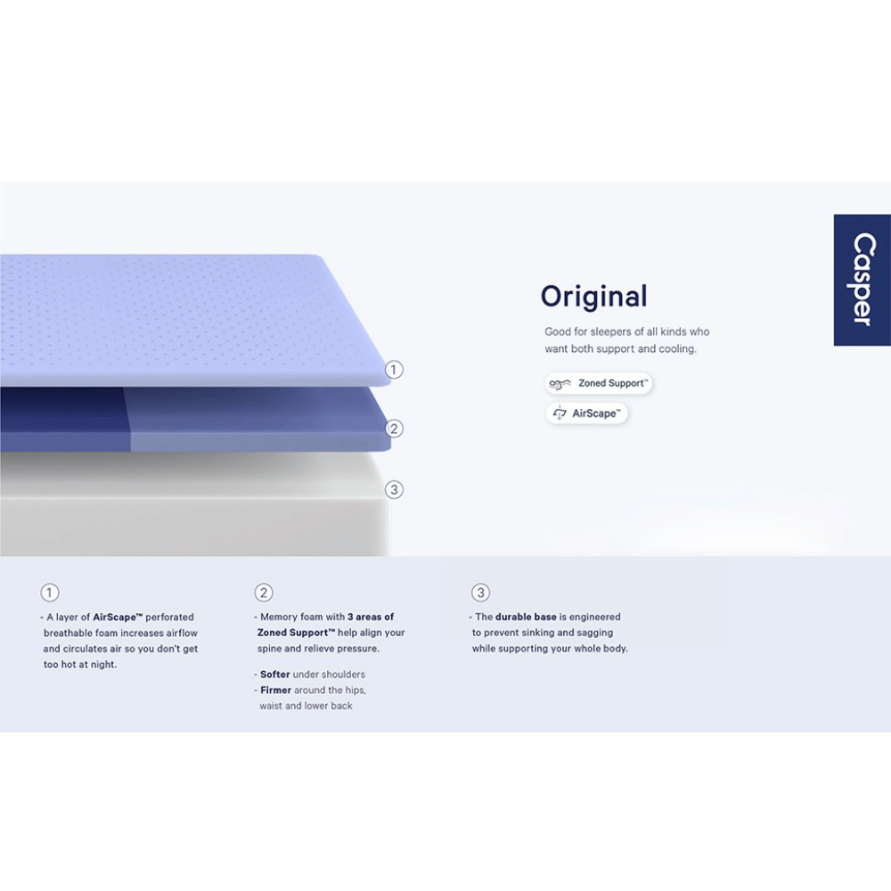 Casper ergonomic mattress