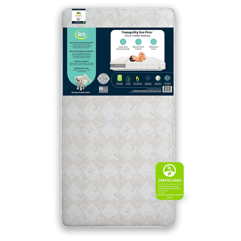 Serta eco-friendly crib mattress bed