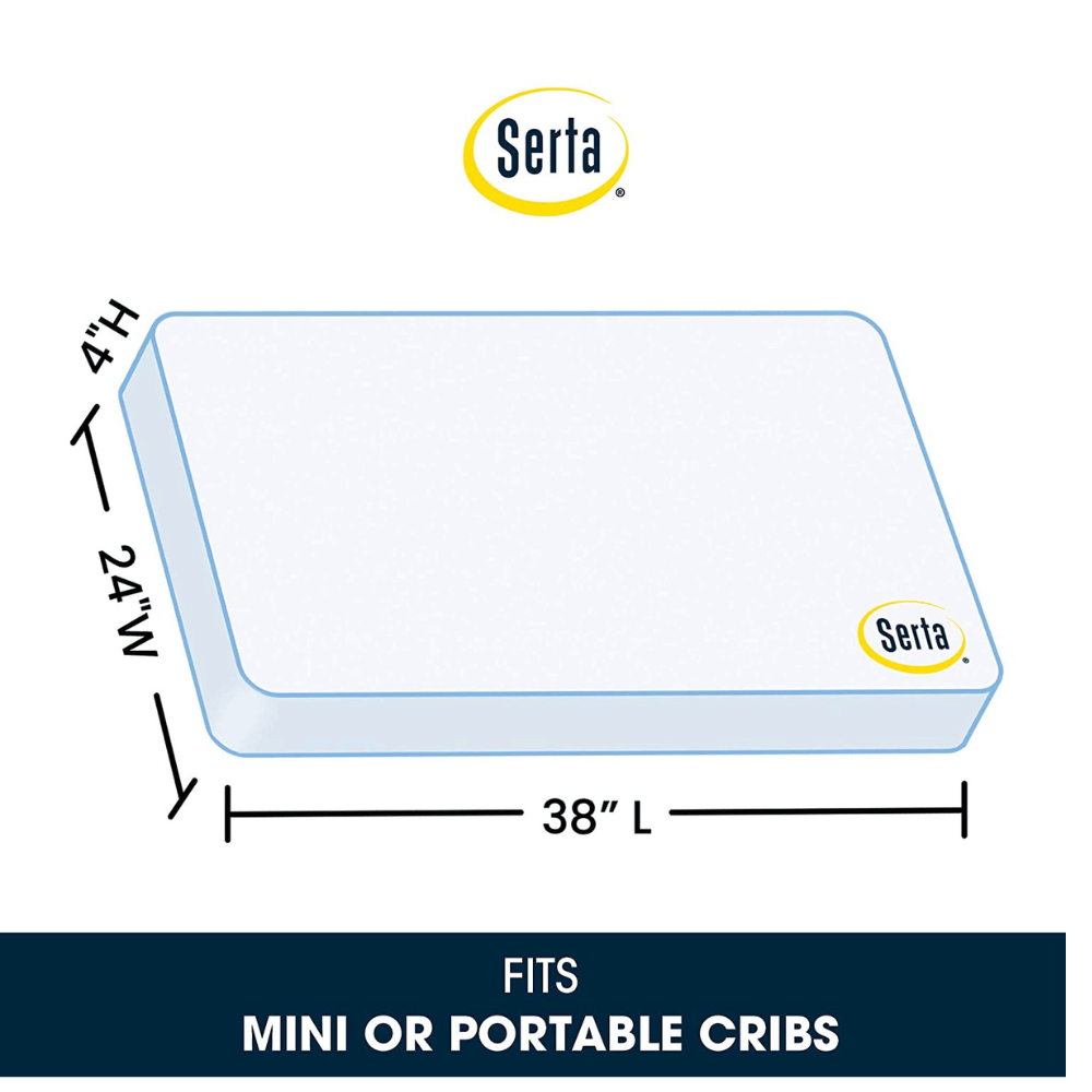 Serta hypoallergenic waterproof baby bed