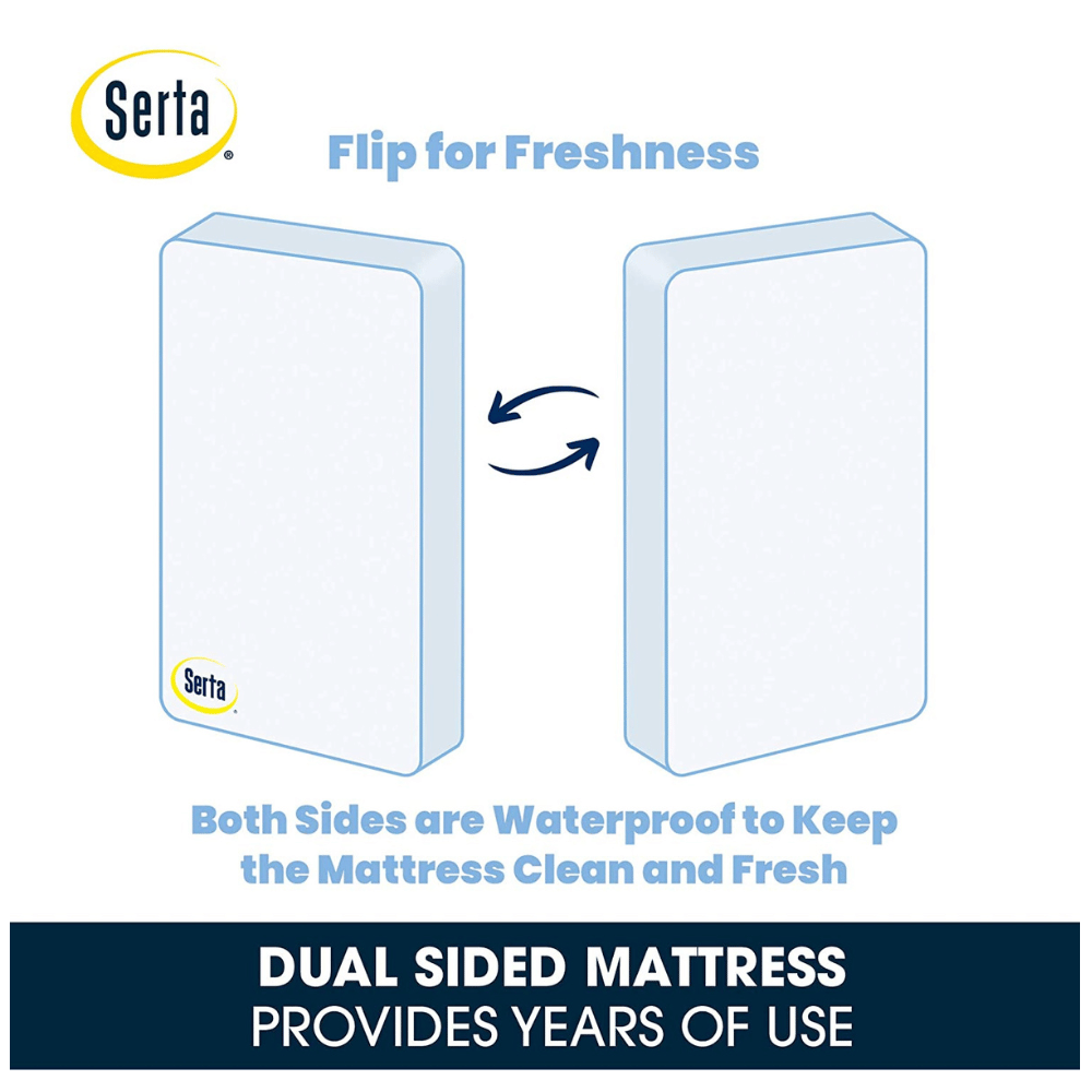 Serta durable waterproof crib mattress