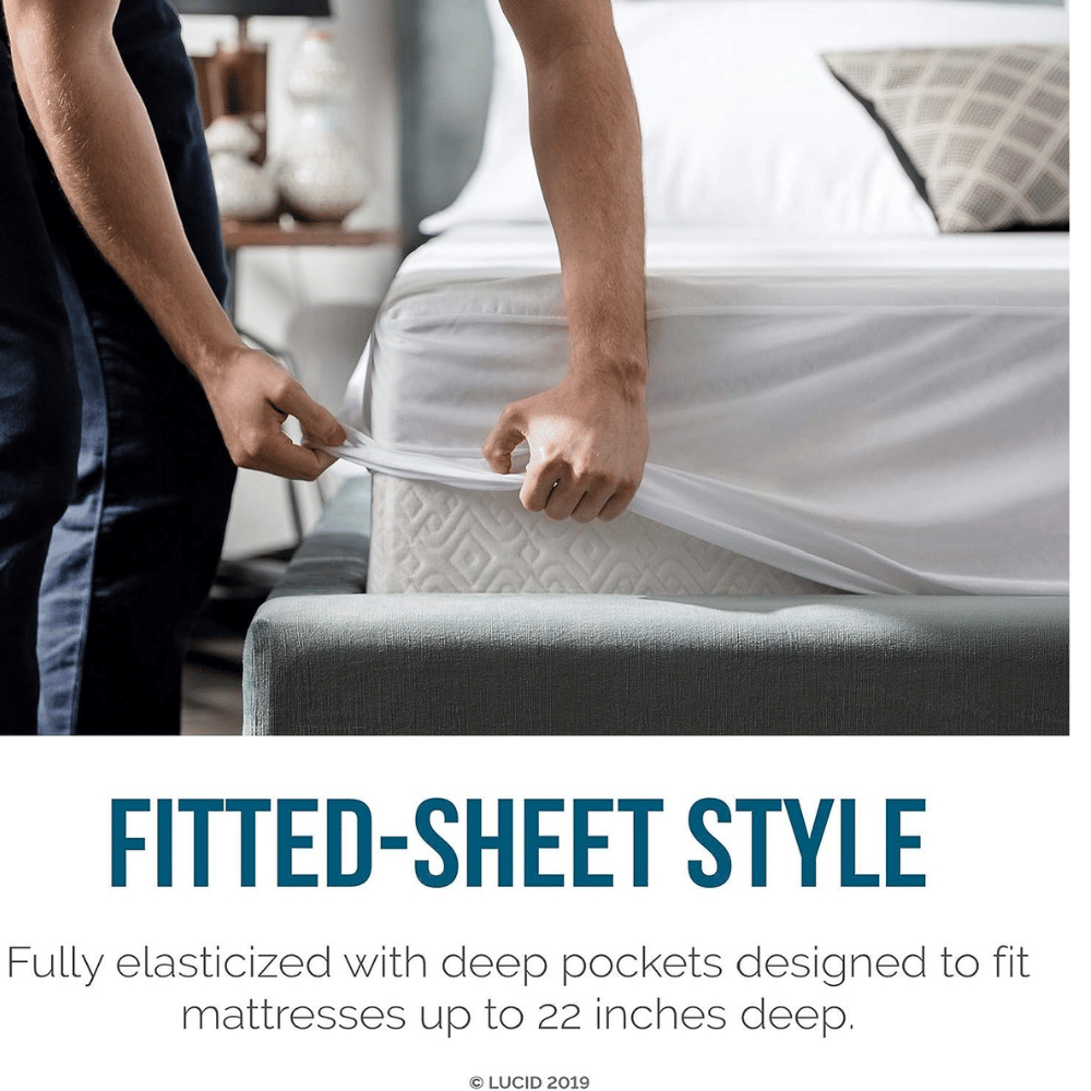 LUCID secure-fit mattress cover