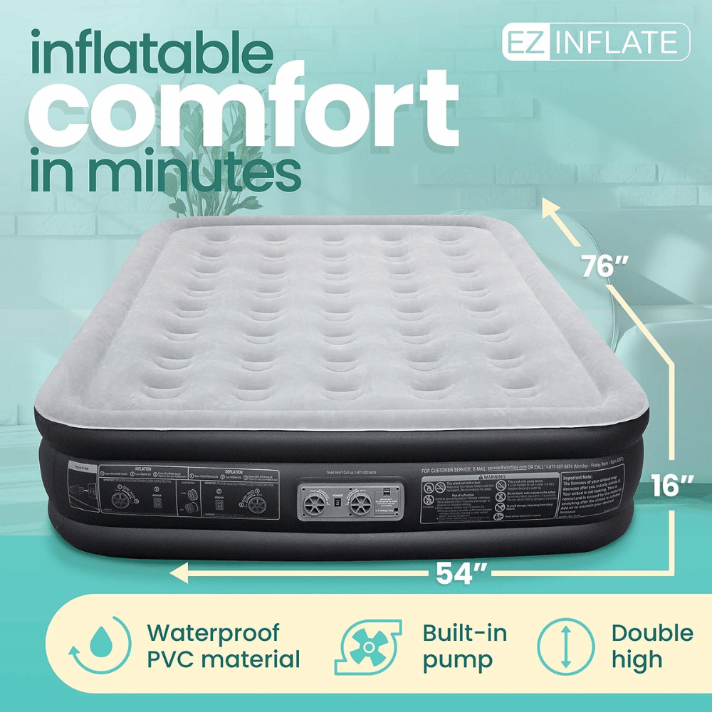 EZ INFLATE travel air bed