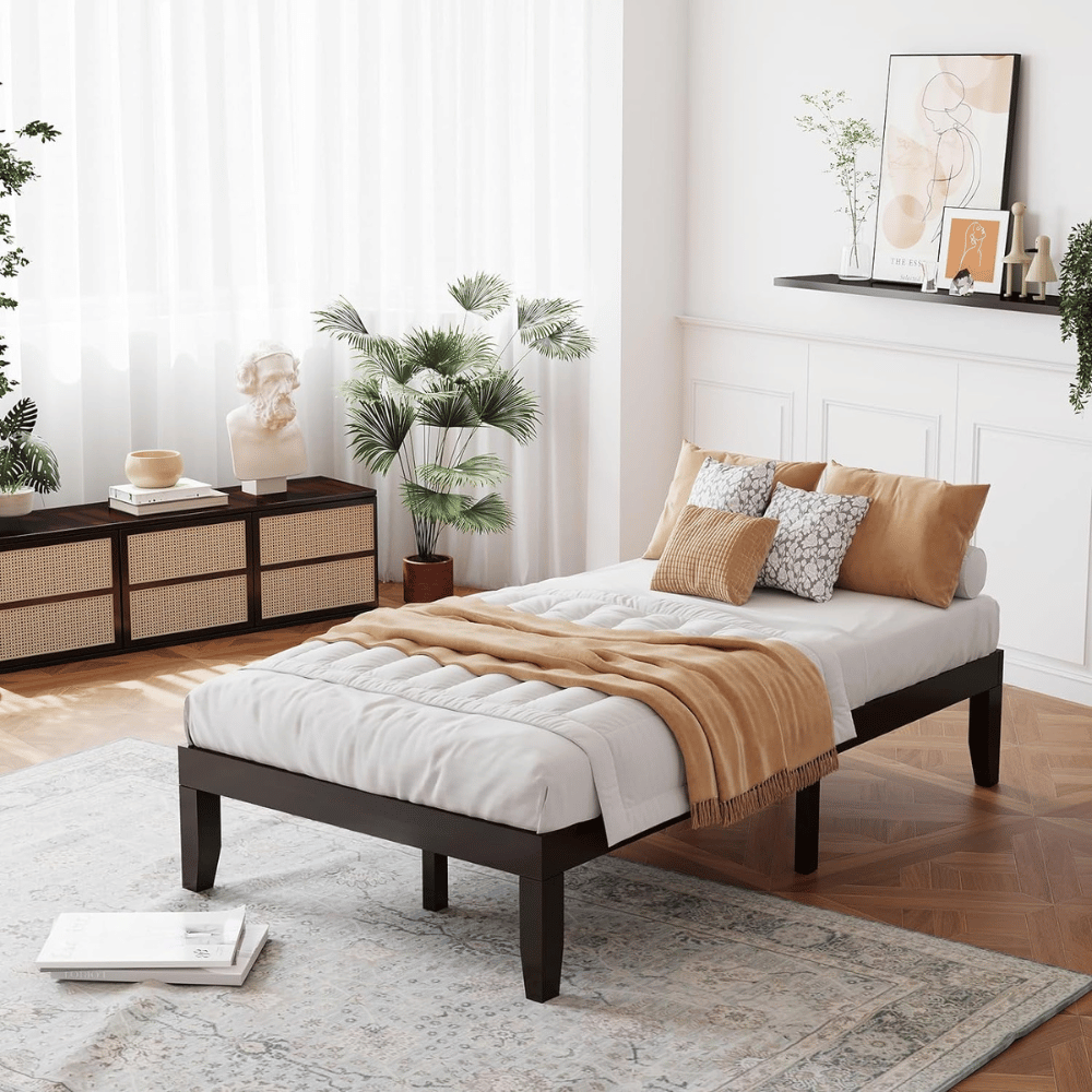 Giantex compact living bed frame.