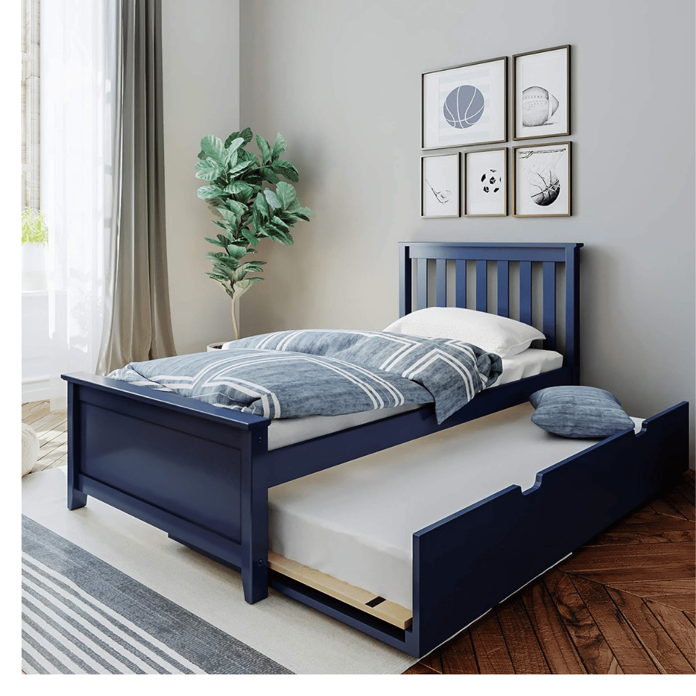 Novogratz luxury metal trundle bed