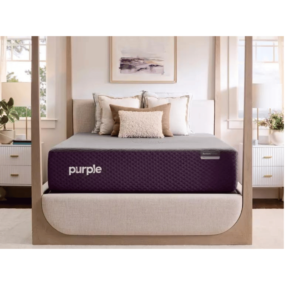 Purple Restore pressure-relief bed