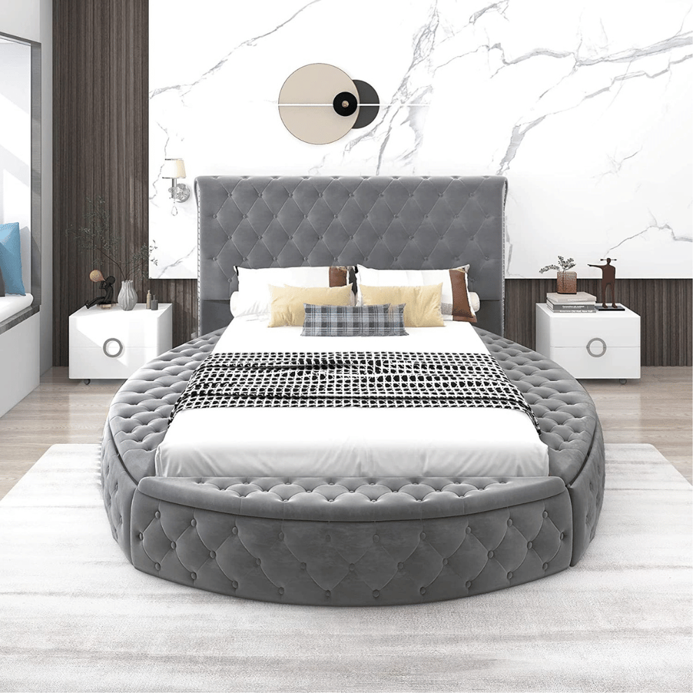 SIYAHOME Round Shape Bed