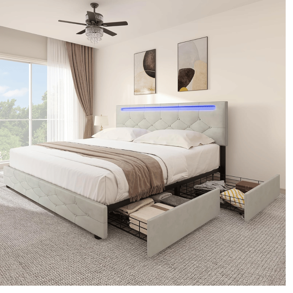 YITAHOME functional upholstered bed