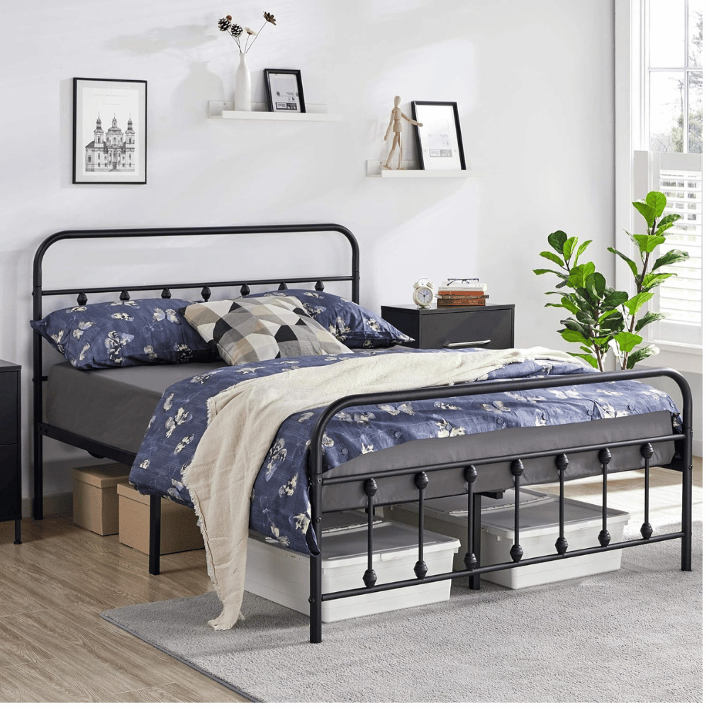 Yaheetech sturdy bed frame