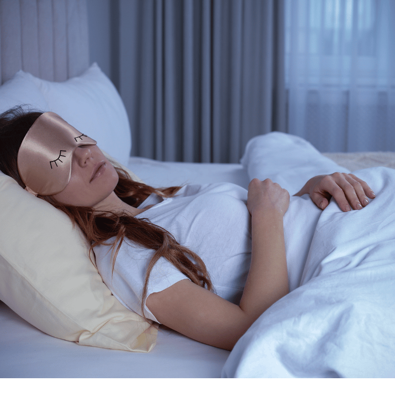 Deep sleep with a sleep mask