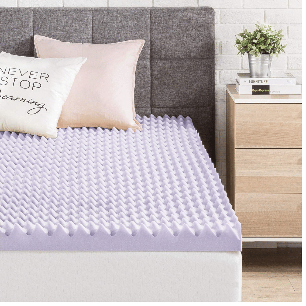 Best Price Mattress lavender-infused Egg Crate Topper