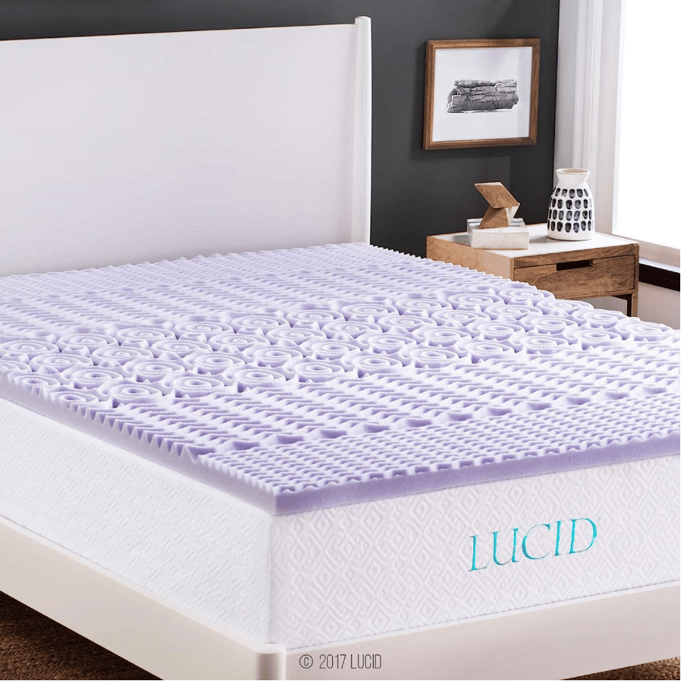 Lucid 2-inch gel-infused memory foam mattress topper