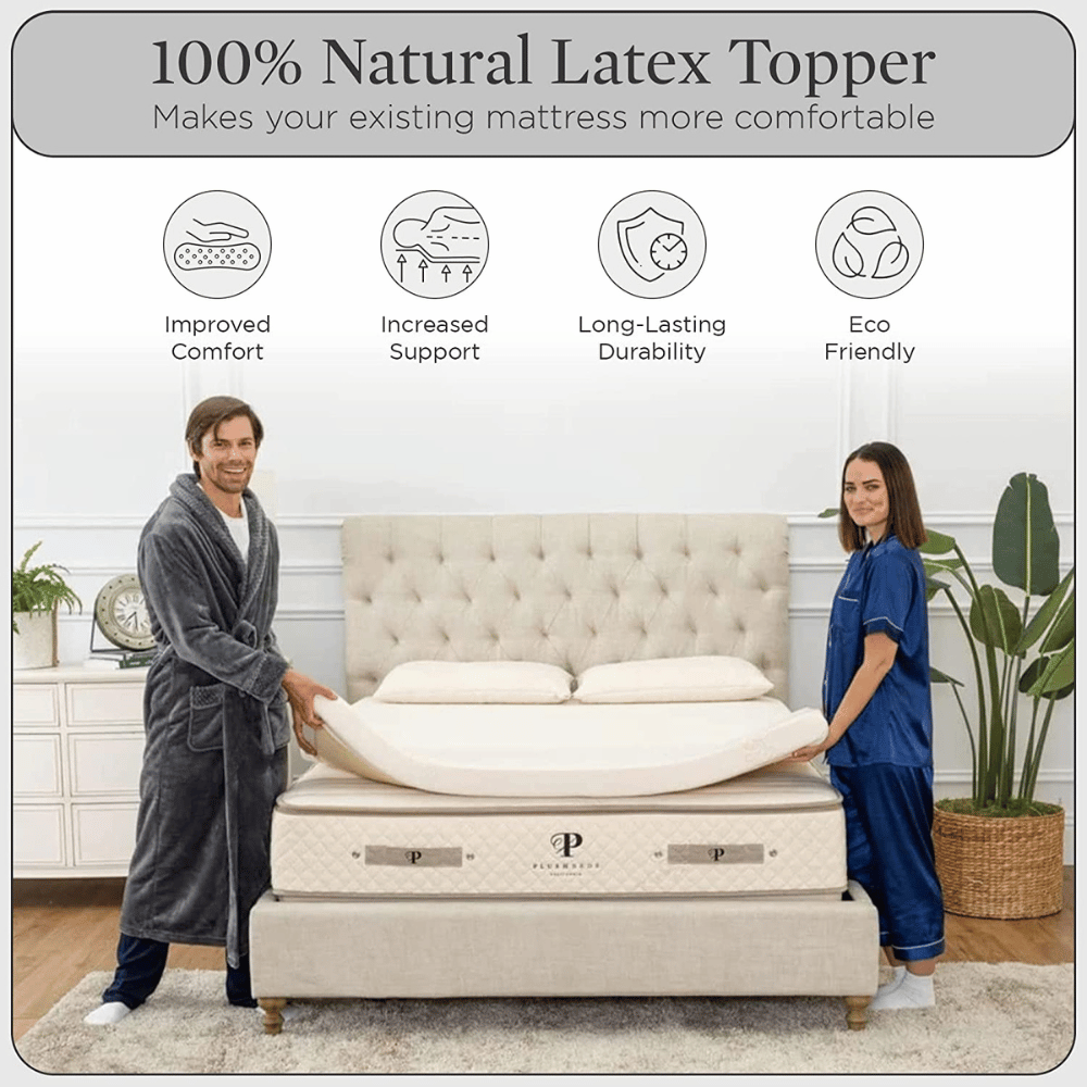 PlushBeds breathable Mattress Topper