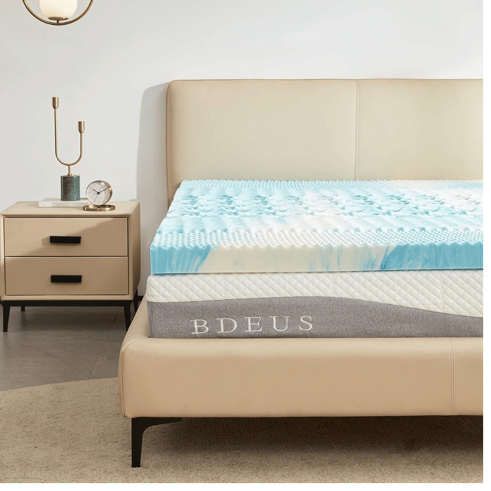 SINWEEK high-density memory foam mattress topper