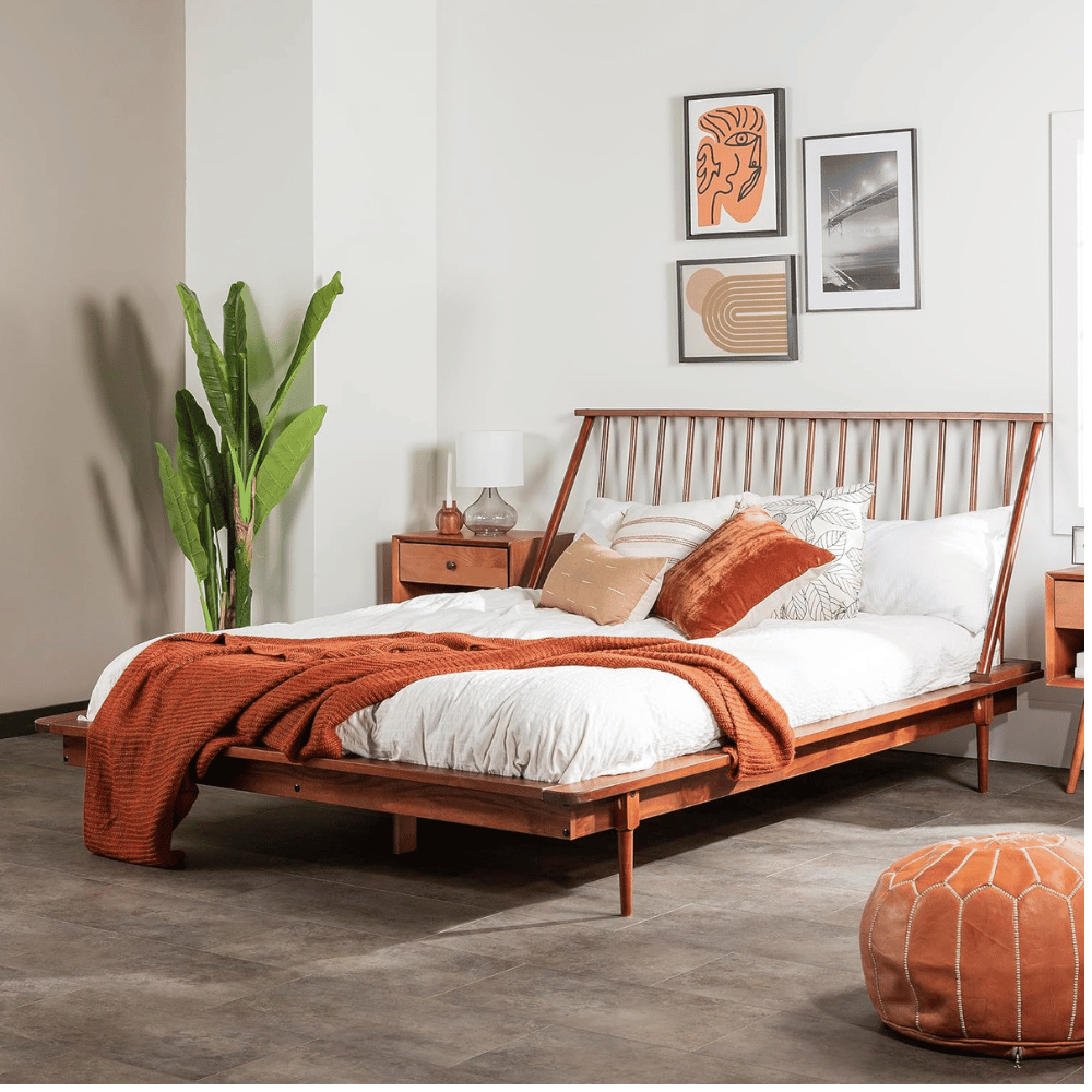 Walker Edison modern bed frame