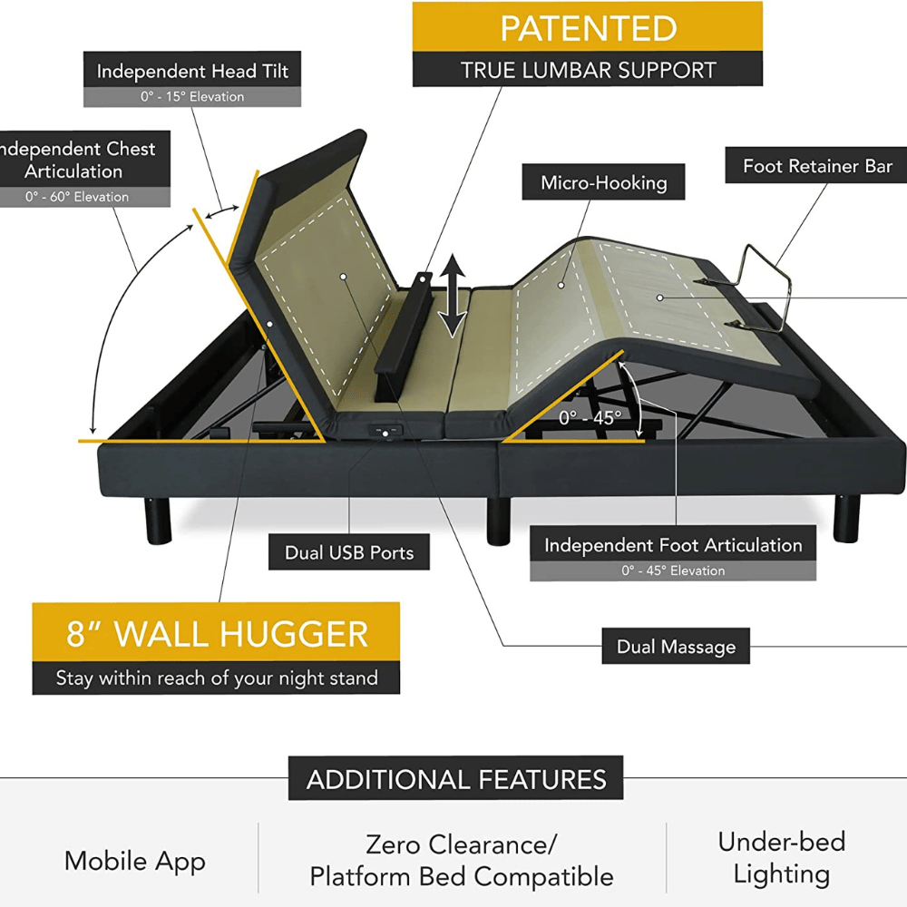 DynastyMattress sleek Sturdy Bed Frame