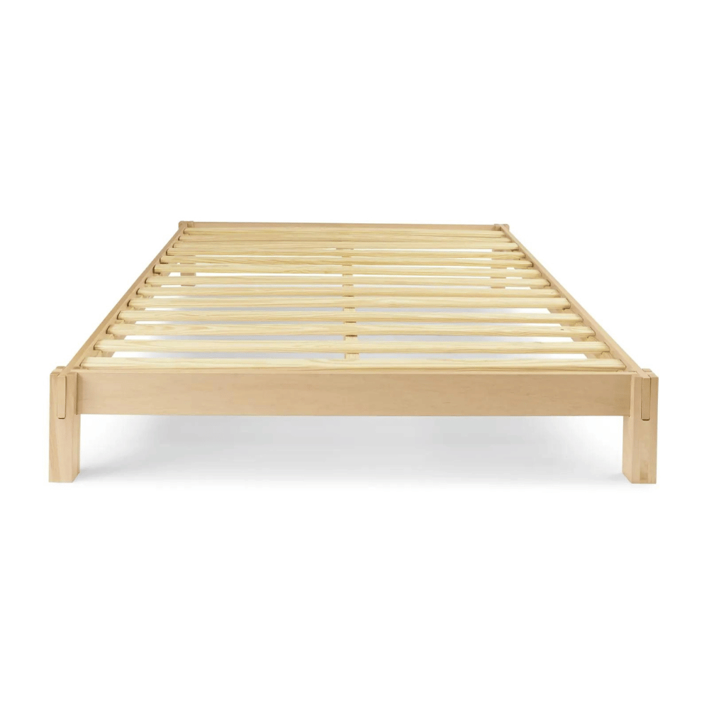 Helix wood platform bed frame