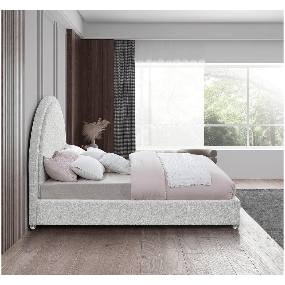 Meridian Milo modern upholstered bed frame