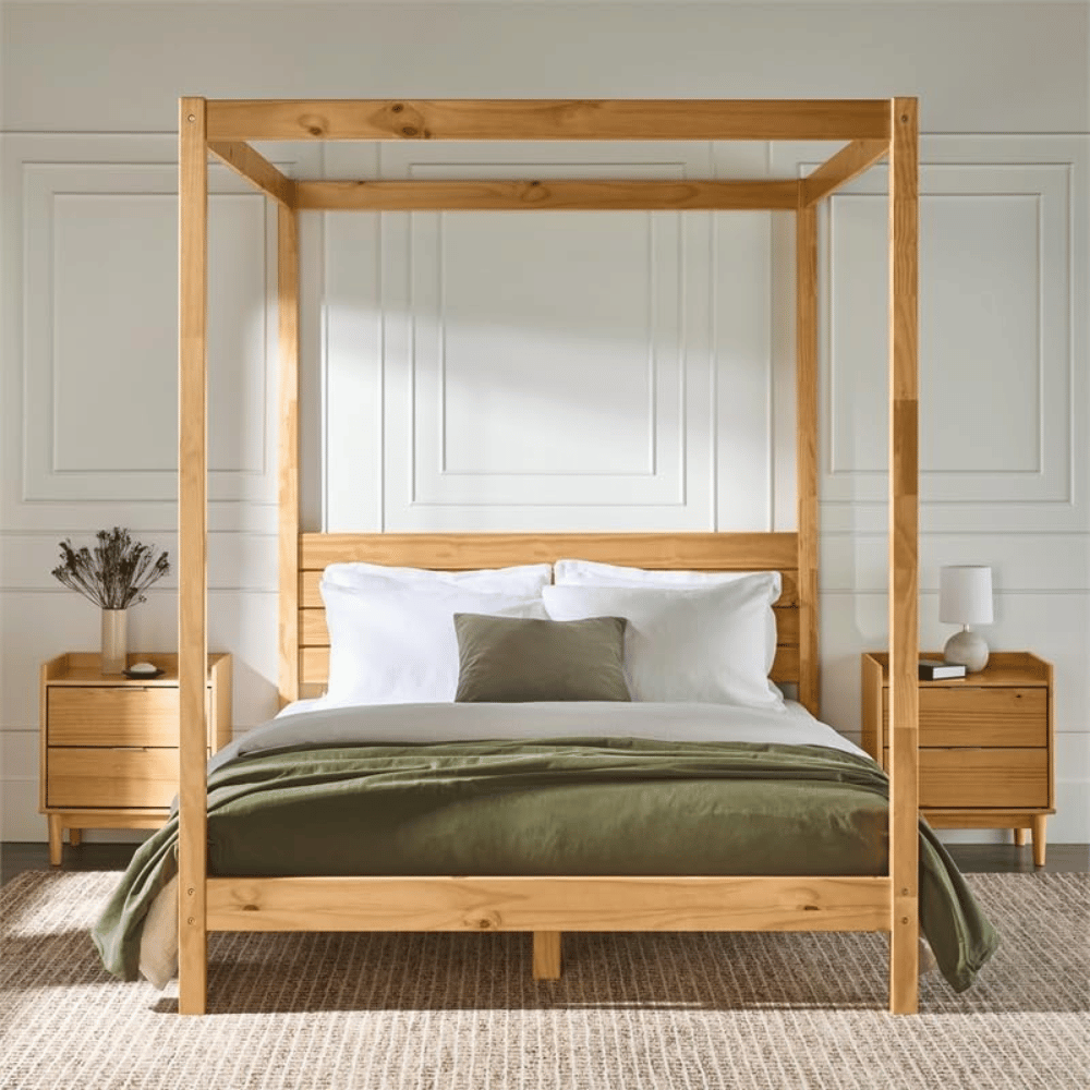 Pemberly Row minimalist bed frame